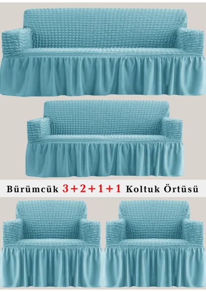 Bürümcük Koltuk Örtüsü, Kanepe, Çekyat Örtüsü, Koltuk Kılıfı 3 2 1 1 Takım