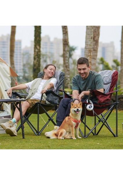 Kingcamp juniper Bel Destekli Ultra Konforlu Xl Kamp Sandalyesi Red/grey fiyatları