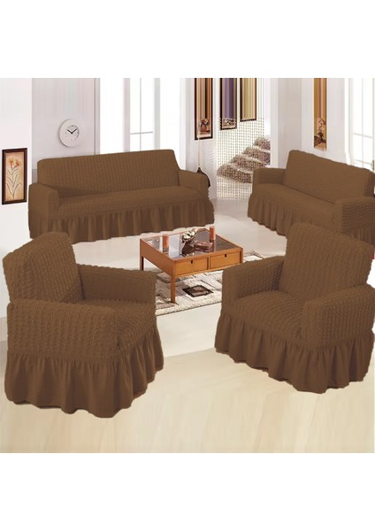 Bürümcük Koltuk ,kanepe , Çekyat Örtüsü, Lastikli Koltuk Kılıfı 3311TAKIM