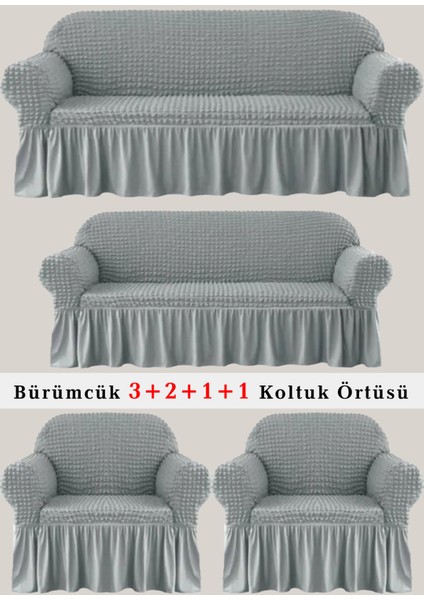Bürümcük Koltuk Örtüsü, Kanepe, Çekyat Örtüsü, Koltuk Kılıfı 3 2 1 1 Takım