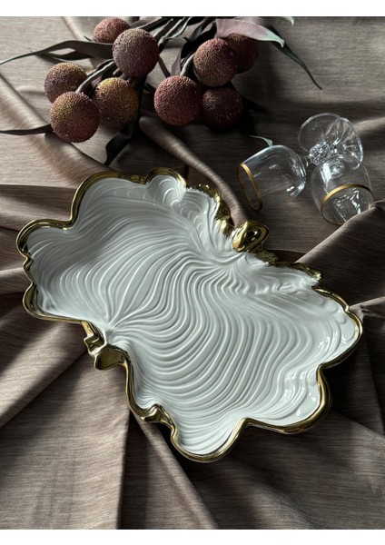 Albero Dikdörtgen Gold Sunum Tabak fiyatları