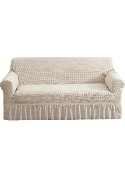 Bürümcük Lastikli Kanepe Örtüsü Likralı Koltuk Örtüsü Tek 3lü