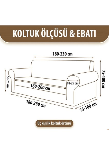 Bürümcük Lastikli Kanepe Örtüsü Likralı Koltuk Örtüsü Tek 3lü fiyatları