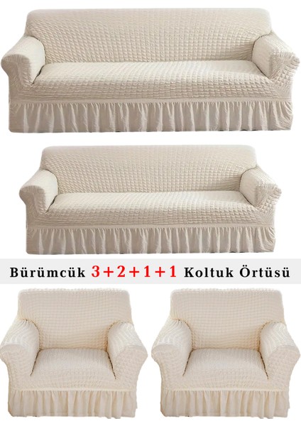 Bürümcük Koltuk Örtüsü, Kanepe, Çekyat Örtüsü, Koltuk Kılıfı 3 2 1 1 Takım