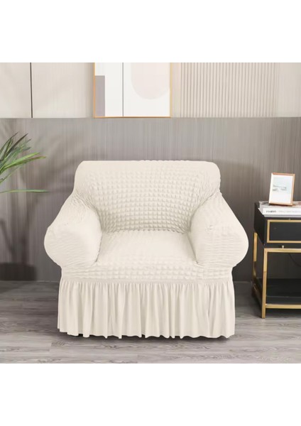 Bürümcük Koltuk Örtüsü ,berjer Kılıfı, Tek Kişilik, Etekli, Lastikli, Esnek, Yıkanabilir