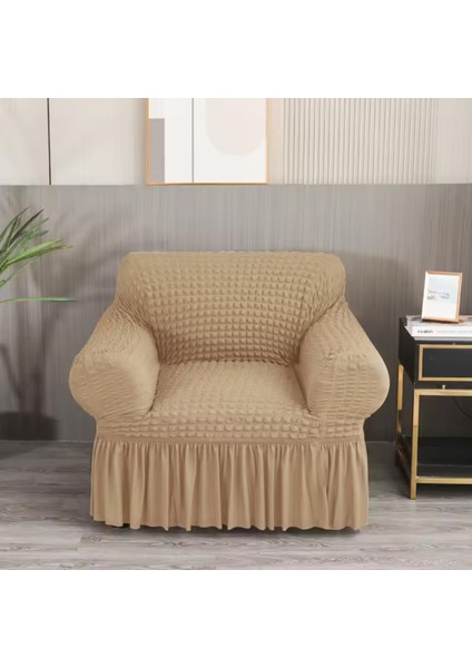 Bürümcük Koltuk Örtüsü ,berjer Kılıfı, Tek Kişilik, Etekli, Lastikli, Esnek, Yıkanabilir