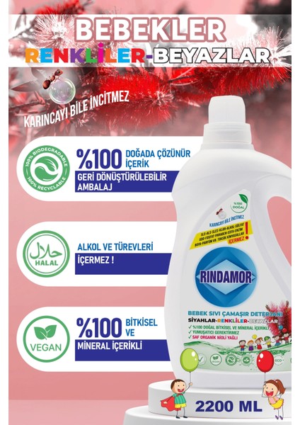 %100 Doğal Bitkisel Bebek Sıvı Çamaşır Deterjanı Organik Nioli Yağlı-Kendinden Yumuşatıcılı fırsatları