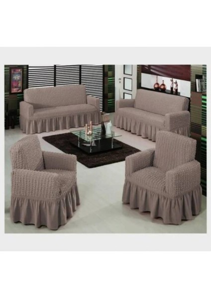 Bürümcük Koltuk ,kanepe , Çekyat Örtüsü, Lastikli Koltuk Kılıfı 3311TAKIM