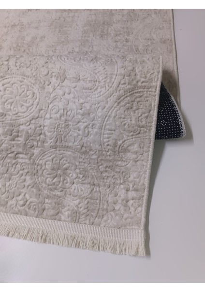 Dinar Nevra Asos Vizon Saçaklı Kaymaz Taban Kesme Halı Yolluk