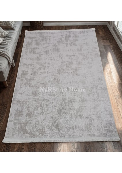 Dinar Nevra Asos Vizon Saçaklı Kaymaz Taban Kesme Halı Yolluk