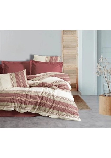 Cotton Box Line Tek Kişilik Nevresim Takımı Kenway Bordo modelleri