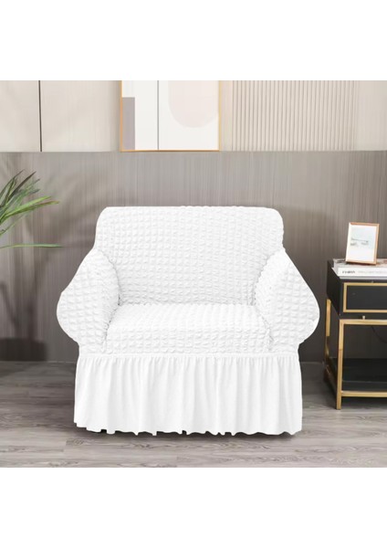 Bürümcük Koltuk Örtüsü ,berjer Kılıfı, Tek Kişilik, Etekli, Lastikli, Esnek, Yıkanabilir