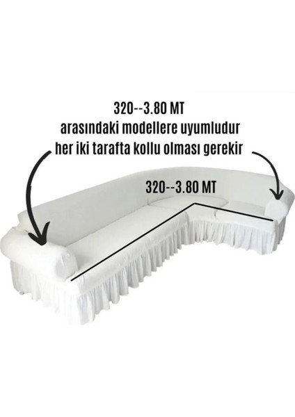 Bürümcük Köşe Koltuk, Kanepe Örtüsü, Koltuk Kılıfı, Lastikli, Etekli, L Köşe 1 Adet modelleri
