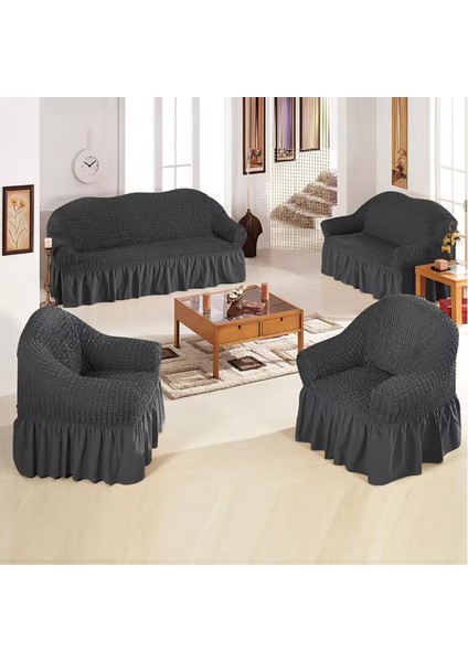 Bürümcük Koltuk , Kanepe , Çekyat Örtüsü, Lastikli Koltuk Kılıfı 3311TAKIM