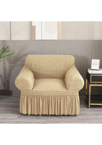 Bürümcük Koltuk Örtüsü ,berjer Kılıfı, Tek Kişilik, Etekli, Lastikli, Esnek, Yıkanabilir