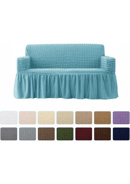 Bürümcük Lastikli Kanepe Örtüsü Likralı Koltuk Örtüsü Tek 3lü