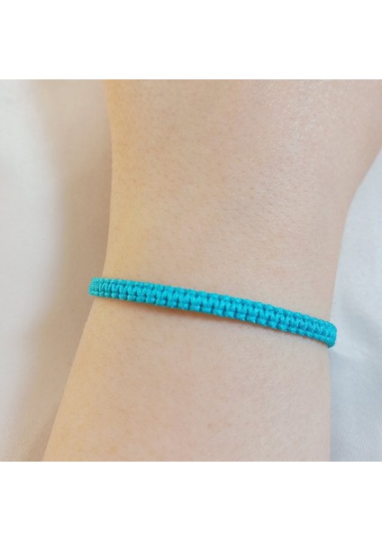 Fosforlu Mavi Makrome Bileklik - Sörfçü Bileklik - Unisex El Yapımı Makrome Asansörlü Ayarlanabilir Hediyelik - Ip Bileklik - Makrome Bileklik - Örgü Bileklik - Fosforlu Mavi Bileklik fiyatları