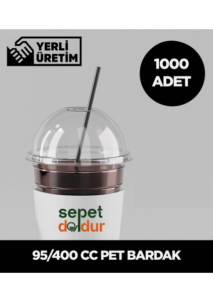 95/400 cc Pet Bardak - 1.000 Adet