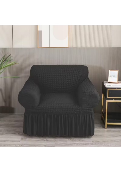 Bürümcük Koltuk Örtüsü ,berjer Kılıfı, Tek Kişilik, Etekli, Lastikli, Esnek, Yıkanabilir