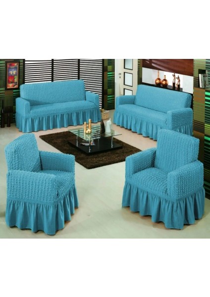 Bürümcük Koltuk ,kanepe , Çekyat Örtüsü, Lastikli Koltuk Kılıfı 3311TAKIM