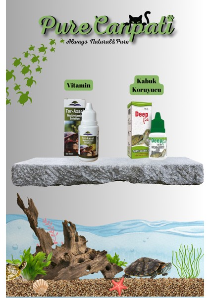 Kaplumbağa Bakım Seti (Tor-Axsol Vitamin + Deepfix Kabuk Koruyucu)