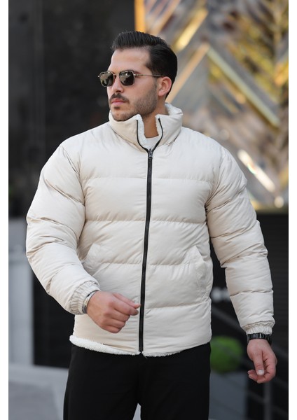 Erkek Içi Kürklü Çift Taraflı Giyilebilir Su ve Rüzgar Geçirmez Şişme Mont modelleri