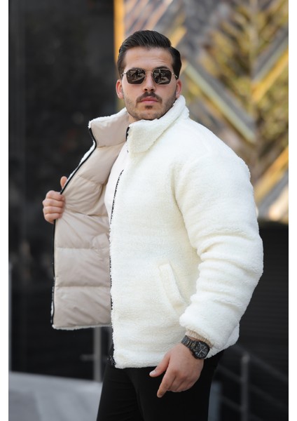 Erkek Içi Kürklü Çift Taraflı Giyilebilir Su ve Rüzgar Geçirmez Şişme Mont fırsatları