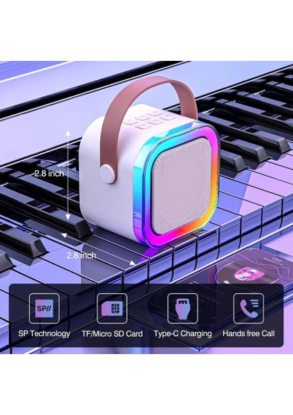 - Çift Mikrofonlu Karaoke Bluetooth Hoparlör / Pembe fırsatları