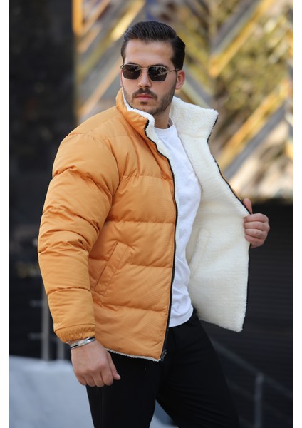 Erkek Içi Kürklü Çift Taraflı Giyilebilir Su ve Rüzgar Geçirmez Şişme Mont fiyatları