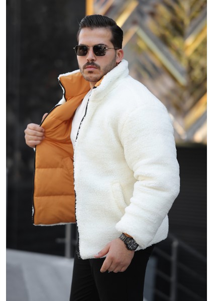 Erkek Içi Kürklü Çift Taraflı Giyilebilir Su ve Rüzgar Geçirmez Şişme Mont fırsatları