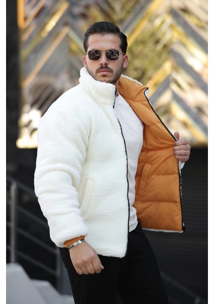 Erkek Içi Kürklü Çift Taraflı Giyilebilir Su ve Rüzgar Geçirmez Şişme Mont indirimleri