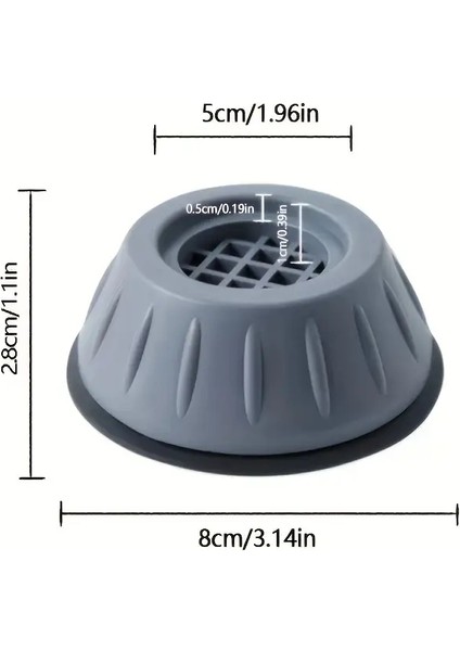 Çamaşır Makinesi Titreşim Önleyici Ayak Stoperi – Gürültü Azaltıcı 4’lü Set (Bulaşık Makinesi Uyumlu)