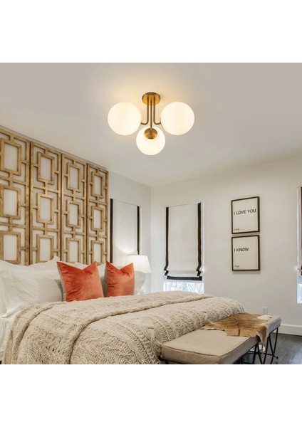 Rsylight 3'lü Modern Eskitme Kaplama Plafonyer ve Camlı Plafonyer fırsatları