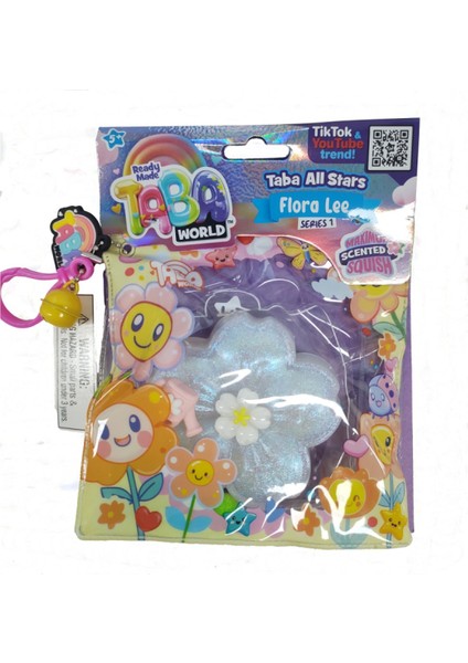 Taba World Flora Lee Parfümlü Çiçek Squishy Oyuncak Seri 1 Pom Pomlu ve Anahtarlıklı modelleri