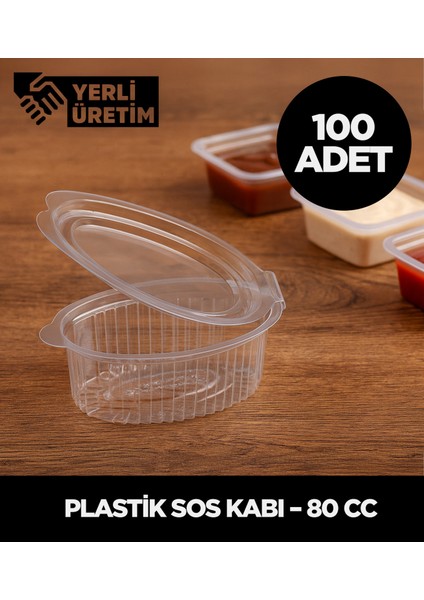 Plastik Sos Kabı – 80 cc – 100 Adet