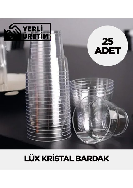 Lüx Kristal Bardak 25 Adet