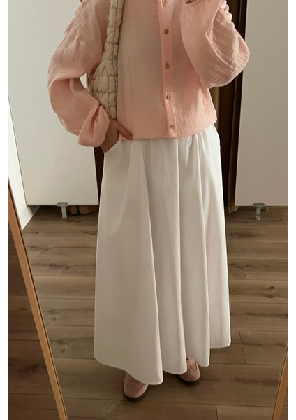 Ahşap Düğmeli Müslin Gömlek fiyatları