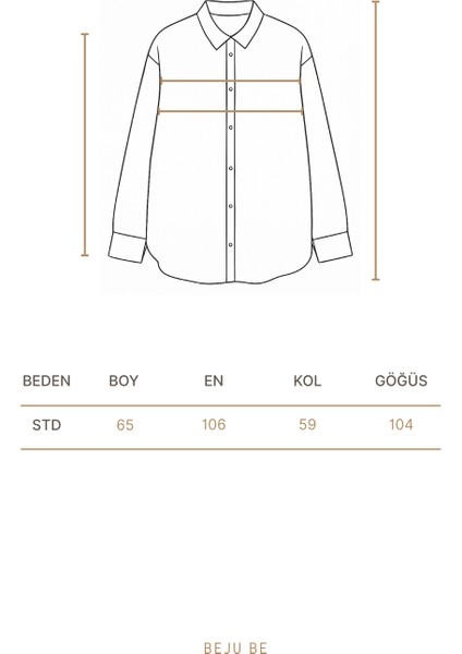 Ahşap Düğmeli Müslin Gömlek