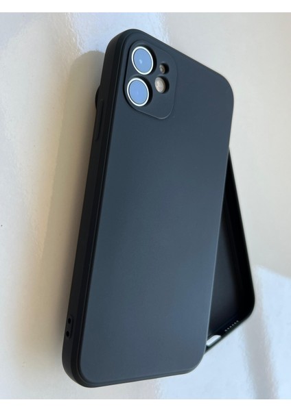 iPhone 11 Uyumlu Logosuz Köseli Kalıp 12 Görünümlü Lansman Içi Süet Silikon Kılıf fiyatları
