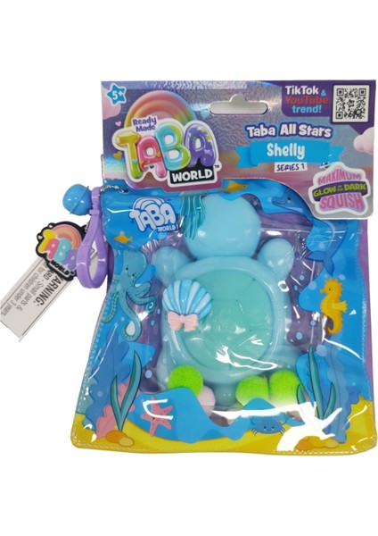 Taba World Shelly Deniz Kızı Kaplumbağa Squishy Oyuncak Seri 1 Glow In The Dark fiyatları