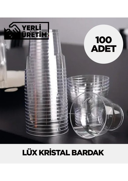 Lüx Kristal Bardak 100 Adet