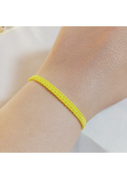 Sarı Makrome Bileklik - Sörfçü Bileklik - Unisex El Yapımı Makrome Asansörlü Ayarlanabilir Hediyelik - Ip Bileklik - Makrome Bileklik - Örgü Bileklik - Sarı Bileklik fiyatları
