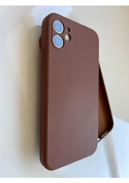 iPhone 11 Uyumlu Logosuz Köseli Kalıp 12 Görünümlü Lansman Içi Süet Silikon Kılıf fiyatları