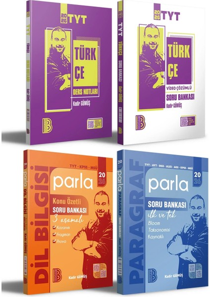 2026 Tyt Türkçe + Parla Dil Bilgisi ve Paragraf Soru Bankası ve D