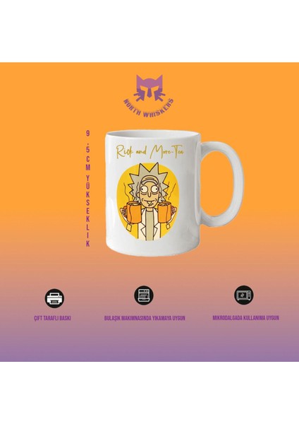Rick And More-Tea Çift Taraflı Baskılı Kupa Badak 330 ml fiyatları