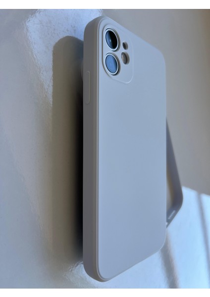 iPhone 11 Uyumlu Logosuz Köseli Kalıp 12 Görünümlü Lansman Içi Süet Silikon Kılıf fiyatları