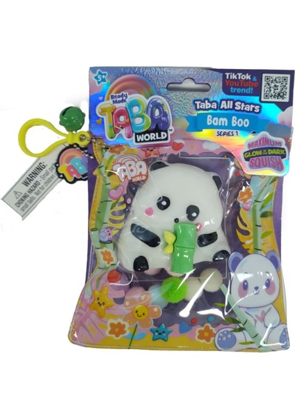 Taba World Bam Boo Panda Squishy Oyuncak Seri 1 Glow In The Dark Pom Pomlu fiyatları