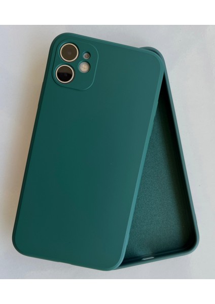 iPhone 11 Uyumlu Logosuz Köseli Kalıp 12 Görünümlü Lansman Içi Süet Silikon Kılıf fiyatları