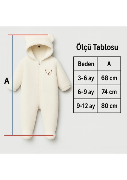 Şapkası Astarlı, Patikli Peluş Bebek Tulum fırsatları