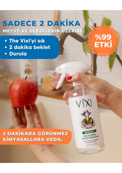 The Vixi Meyve Sebze Yıkama Solüsyonu 3'lü fiyatları